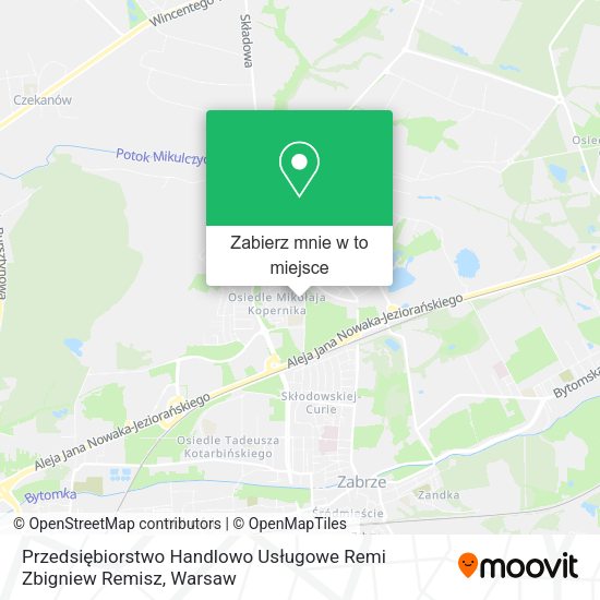 Mapa Przedsiębiorstwo Handlowo Usługowe Remi Zbigniew Remisz