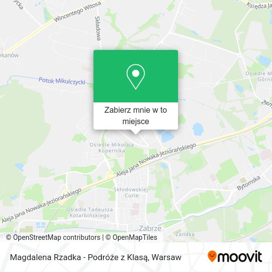 Mapa Magdalena Rzadka - Podróże z Klasą