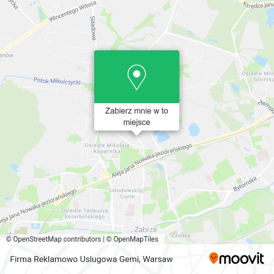 Mapa Firma Reklamowo Uslugowa Gemi