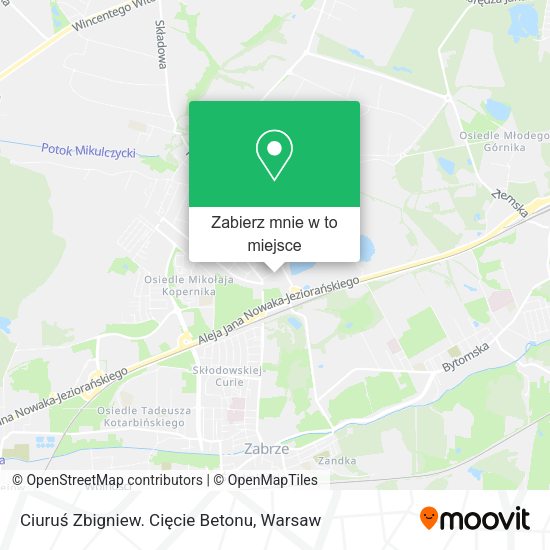 Mapa Ciuruś Zbigniew. Cięcie Betonu