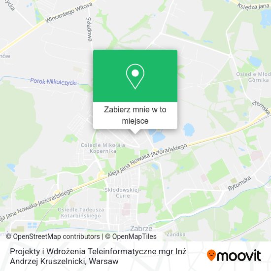 Mapa Projekty i Wdrożenia Teleinformatyczne mgr Inż Andrzej Kruszelnicki