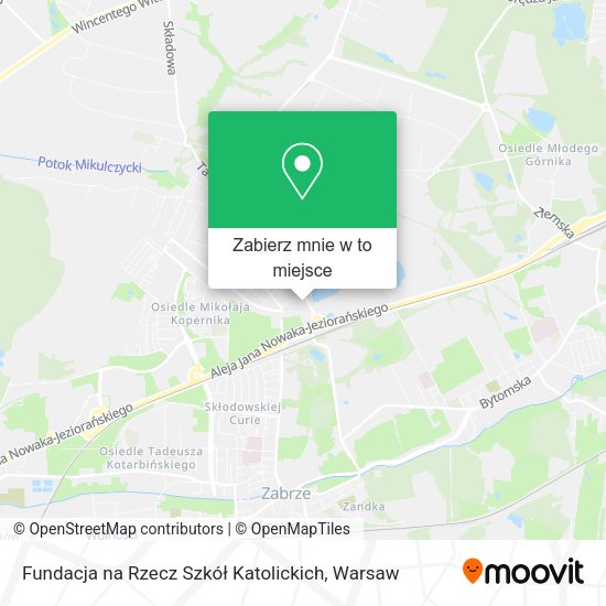 Mapa Fundacja na Rzecz Szkół Katolickich