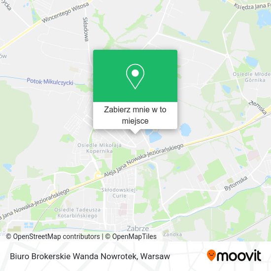 Mapa Biuro Brokerskie Wanda Nowrotek