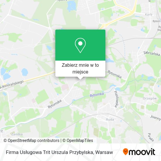 Mapa Firma Usługowa Trit Urszula Przybylska