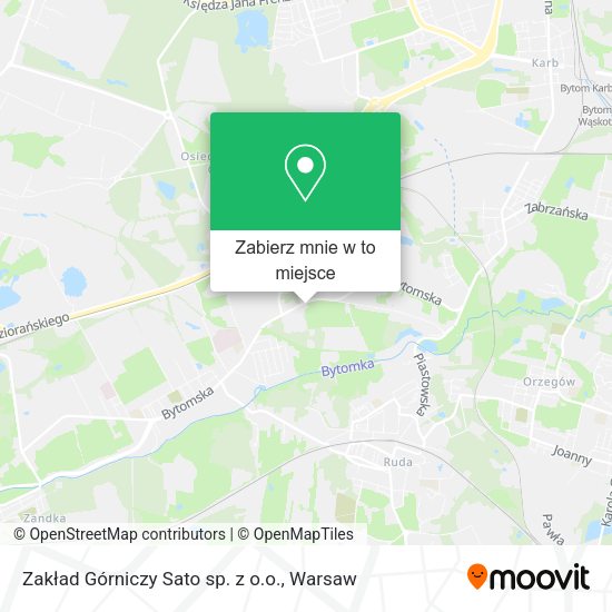 Mapa Zakład Górniczy Sato sp. z o.o.