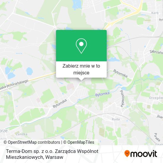 Mapa Terma-Dom sp. z o.o. Zarządca Wspólnot Mieszkaniowych