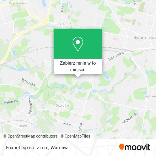 Mapa Foxnet Isp sp. z o.o.