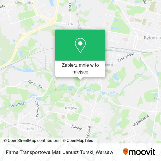 Mapa Firma Transportowa Mati Janusz Turski