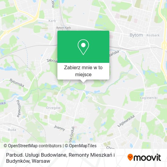 Mapa Parbud. Usługi Budowlane, Remonty Mieszkań i Budynków