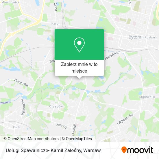 Mapa Usługi Spawalnicze- Kamil Zaleśny