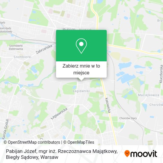 Mapa Pabijan Józef, mgr inż. Rzeczoznawca Majątkowy, Biegły Sądowy