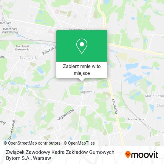 Mapa Związek Zawodowy Kadra Zakładów Gumowych Bytom S.A.