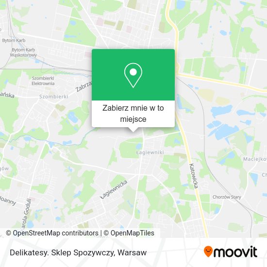 Mapa Delikatesy. Sklep Spozywczy