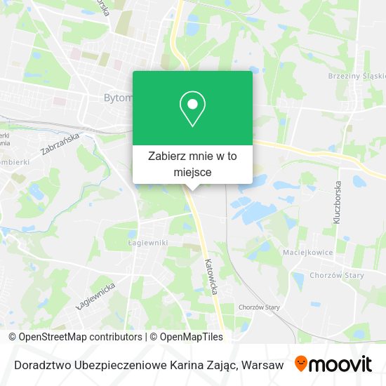 Mapa Doradztwo Ubezpieczeniowe Karina Zając