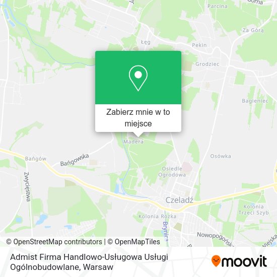 Mapa Admist Firma Handlowo-Usługowa Usługi Ogólnobudowlane