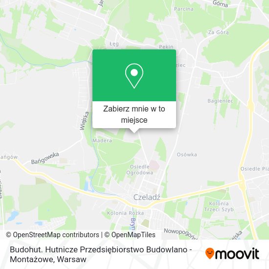 Mapa Budohut. Hutnicze Przedsiębiorstwo Budowlano - Montażowe