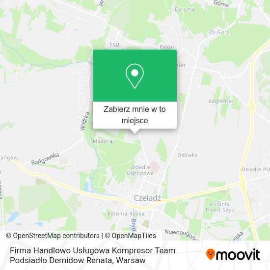 Mapa Firma Handlowo Usługowa Kompresor Team Podsiadło Demidow Renata