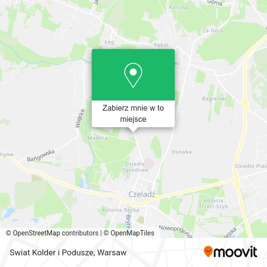 Mapa Swiat Kolder i Podusze