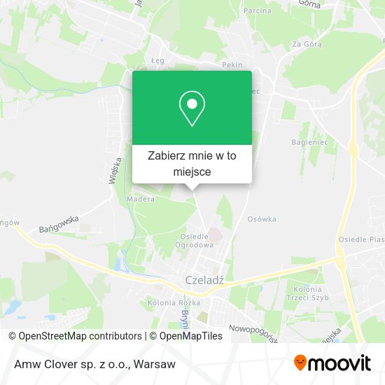 Mapa Amw Clover sp. z o.o.