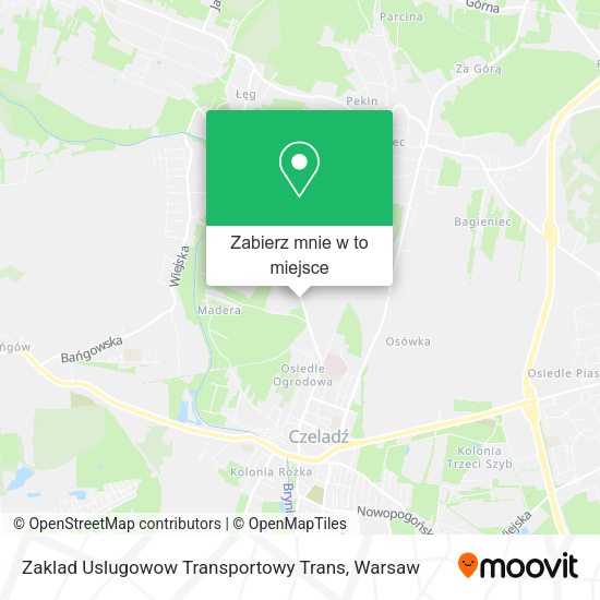 Mapa Zaklad Uslugowow Transportowy Trans