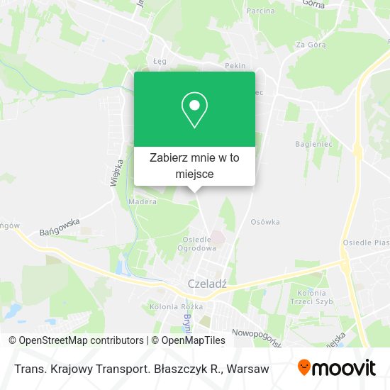 Mapa Trans. Krajowy Transport. Błaszczyk R.