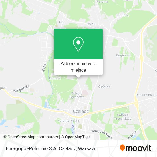 Mapa Energopol-Południe S.A. Czeladź