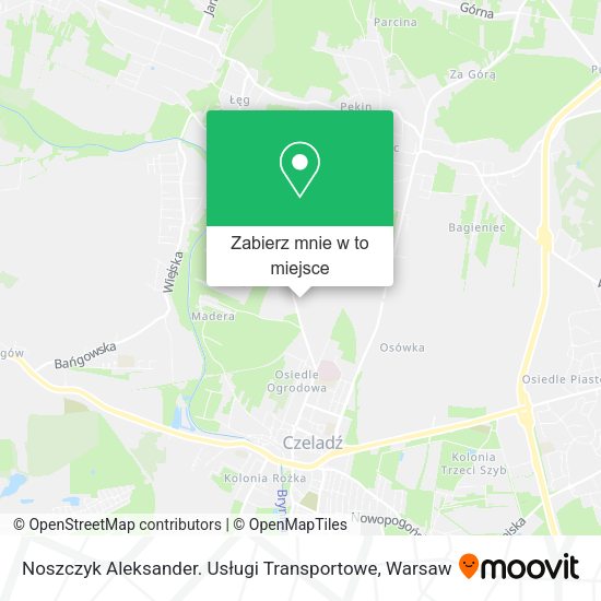 Mapa Noszczyk Aleksander. Usługi Transportowe