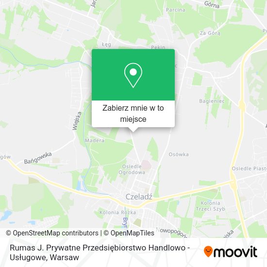 Mapa Rumas J. Prywatne Przedsiębiorstwo Handlowo - Usługowe