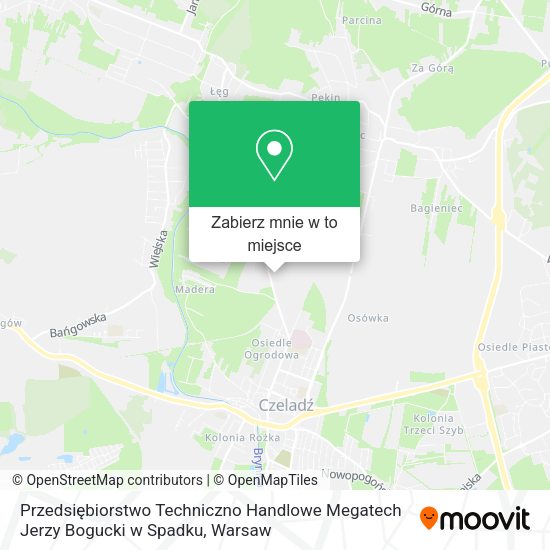 Mapa Przedsiębiorstwo Techniczno Handlowe Megatech Jerzy Bogucki w Spadku