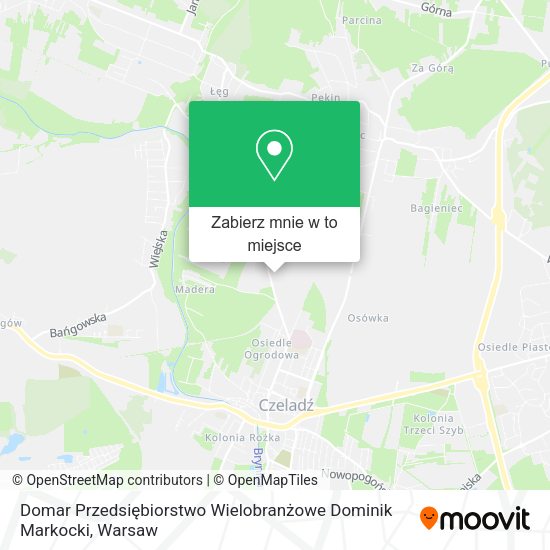 Mapa Domar Przedsiębiorstwo Wielobranżowe Dominik Markocki