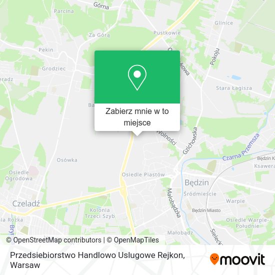 Mapa Przedsiebiorstwo Handlowo Uslugowe Rejkon