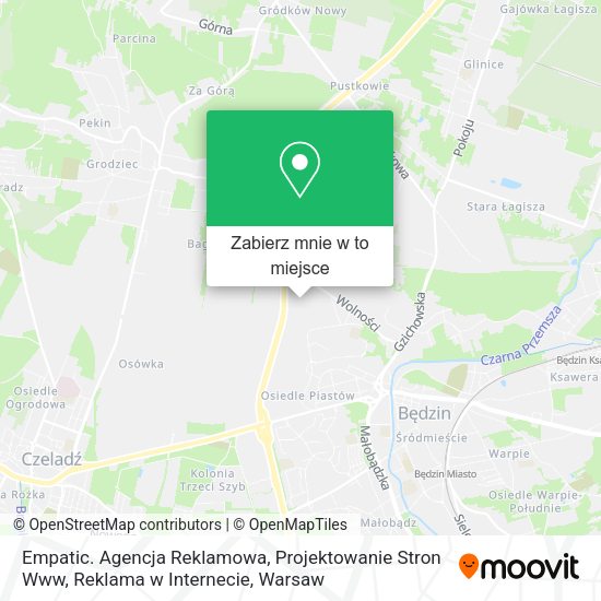 Mapa Empatic. Agencja Reklamowa, Projektowanie Stron Www, Reklama w Internecie