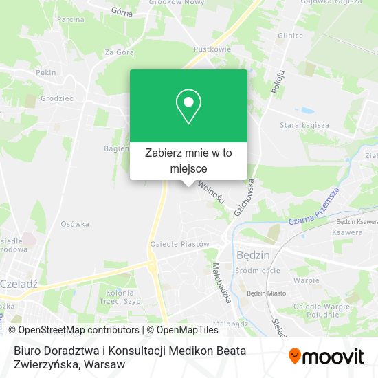 Mapa Biuro Doradztwa i Konsultacji Medikon Beata Zwierzyńska