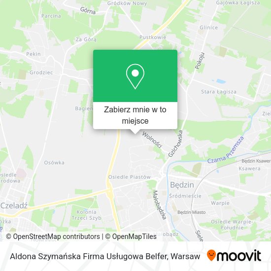 Mapa Aldona Szymańska Firma Usługowa Belfer