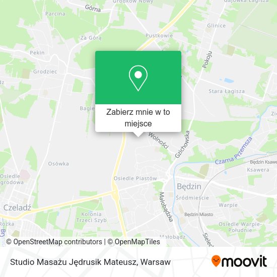 Mapa Studio Masażu Jędrusik Mateusz