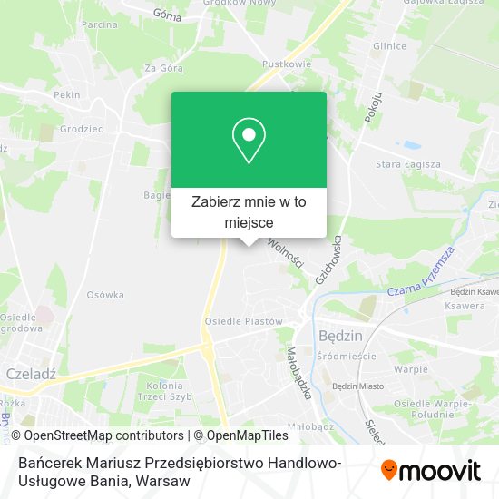 Mapa Bańcerek Mariusz Przedsiębiorstwo Handlowo-Usługowe Bania