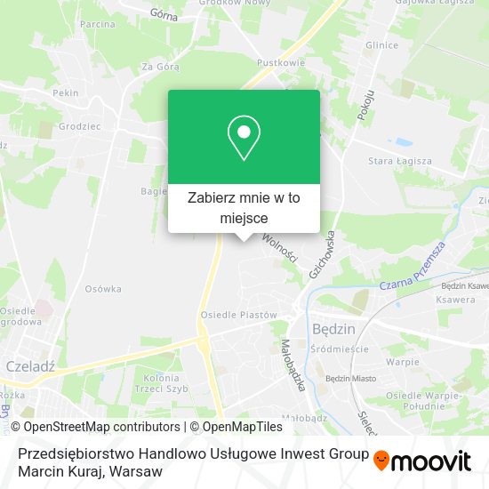 Mapa Przedsiębiorstwo Handlowo Usługowe Inwest Group Marcin Kuraj