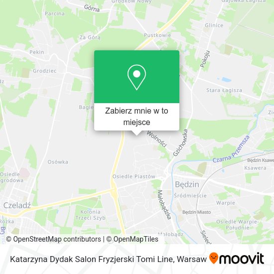 Mapa Katarzyna Dydak Salon Fryzjerski Tomi Line