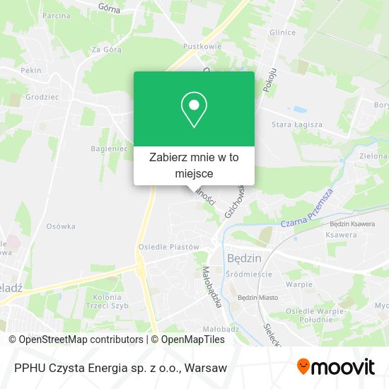 Mapa PPHU Czysta Energia sp. z o.o.