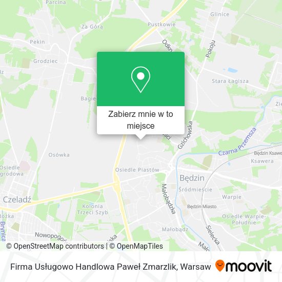 Mapa Firma Usługowo Handlowa Paweł Zmarzlik