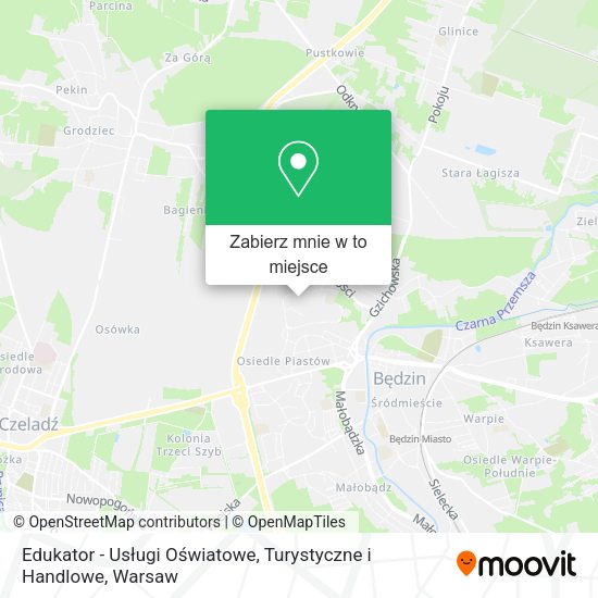 Mapa Edukator - Usługi Oświatowe, Turystyczne i Handlowe