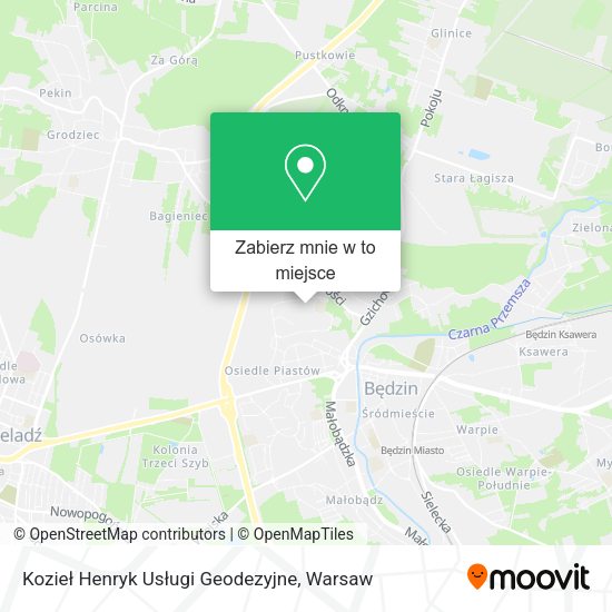 Mapa Kozieł Henryk Usługi Geodezyjne