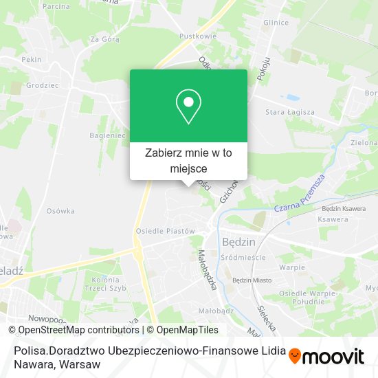 Mapa Polisa.Doradztwo Ubezpieczeniowo-Finansowe Lidia Nawara