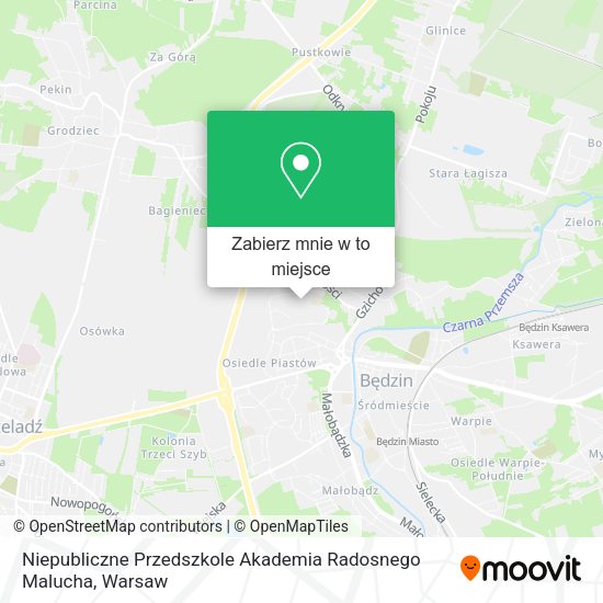 Mapa Niepubliczne Przedszkole Akademia Radosnego Malucha