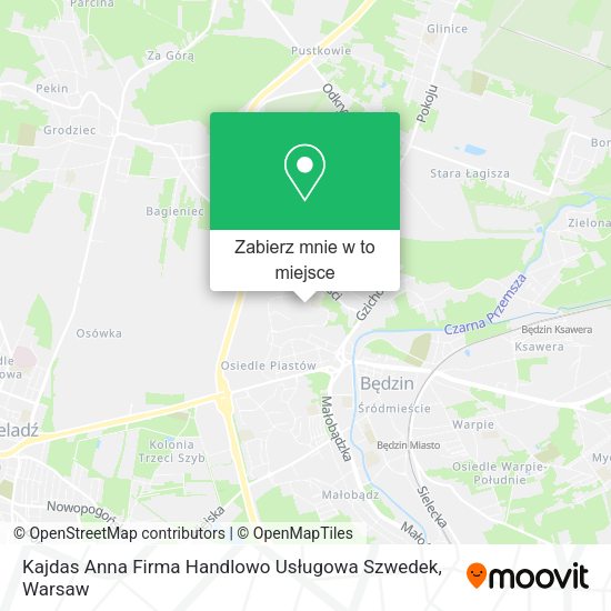 Mapa Kajdas Anna Firma Handlowo Usługowa Szwedek