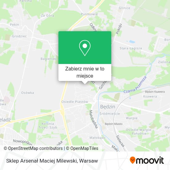 Mapa Sklep Arsenał Maciej Milewski