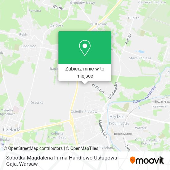 Mapa Sobótka Magdalena Firma Handlowo-Usługowa Gaja