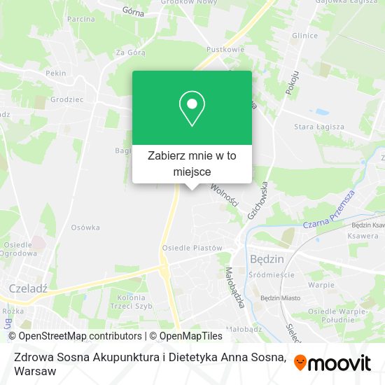 Mapa Zdrowa Sosna Akupunktura i Dietetyka Anna Sosna