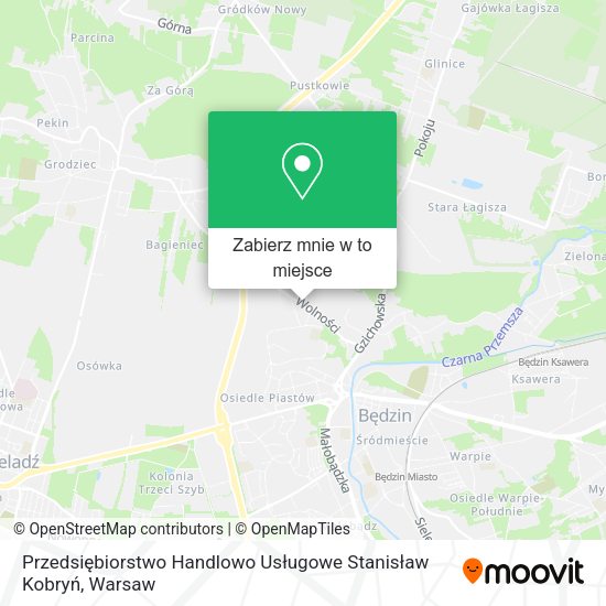 Mapa Przedsiębiorstwo Handlowo Usługowe Stanisław Kobryń