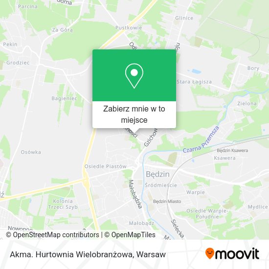 Mapa Akma. Hurtownia Wielobranżowa